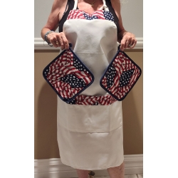 American Flag Apron